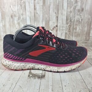 Brooks Transcend 6 Womens Running Shoes Black Pink Red 1202871B080 Size 11